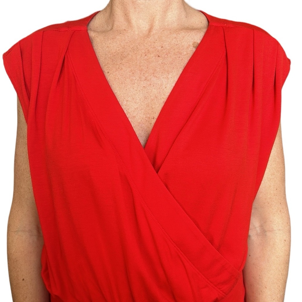 NWT Cabi Uptown Jumpsuit‎ Ankle in Vermilion Red M - Picture 9 of 17